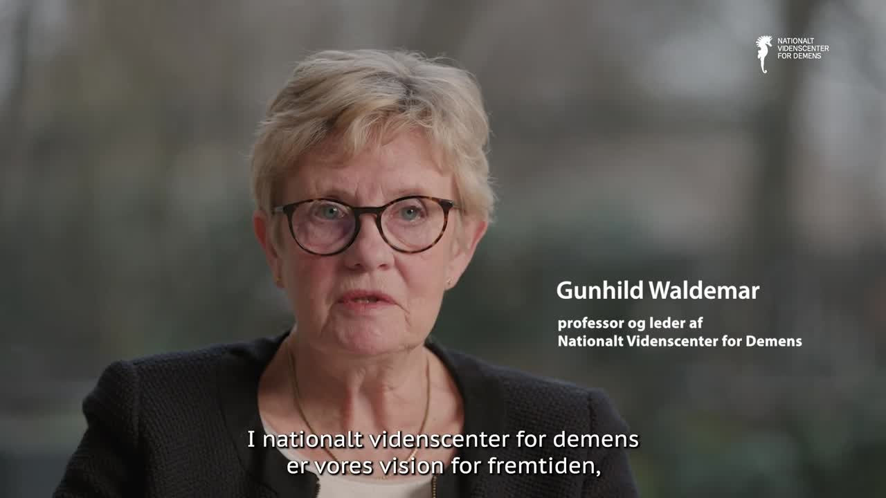Professor og leder af Nationalt Videnscenter for Demens, Gunhild Waldemar, fortæller om videnscentrets visioner for fremtiden på demensområdet