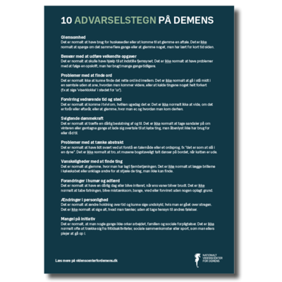 10 advarselstegn på demens