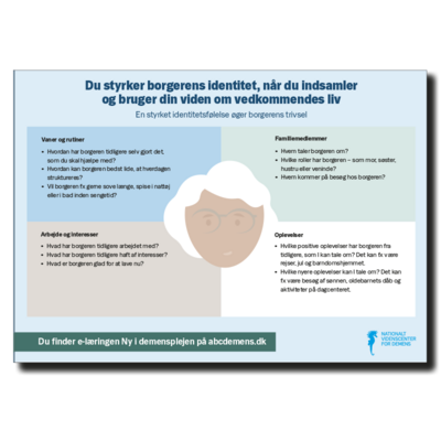 Idéer til at styrke identitetsfølelsen hos borgere med demens