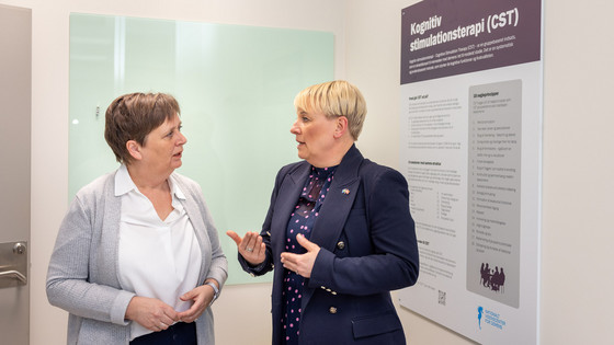 Anna Tenje og Karen Tannebæk taler om CST til mennesker med demens.